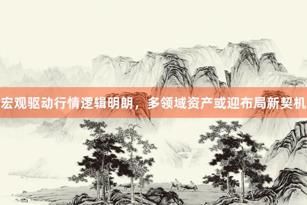 宏观驱动行情逻辑明朗，多领域资产或迎布局新契机