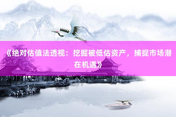 《绝对估值法透视：挖掘被低估资产，捕捉市场潜在机遇》