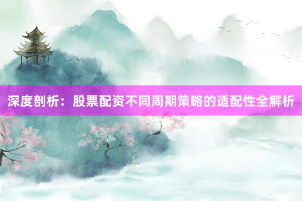 深度剖析：股票配资不同周期策略的适配性全解析