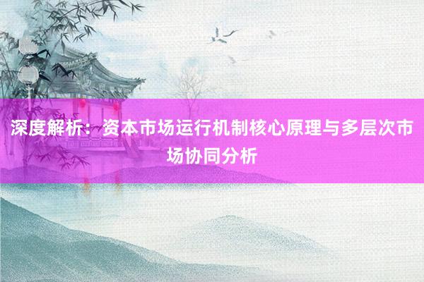 深度解析：资本市场运行机制核心原理与多层次市场协同分析